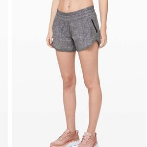 Lululemon Tracker Short V  Heather Lux Multi Black size 6